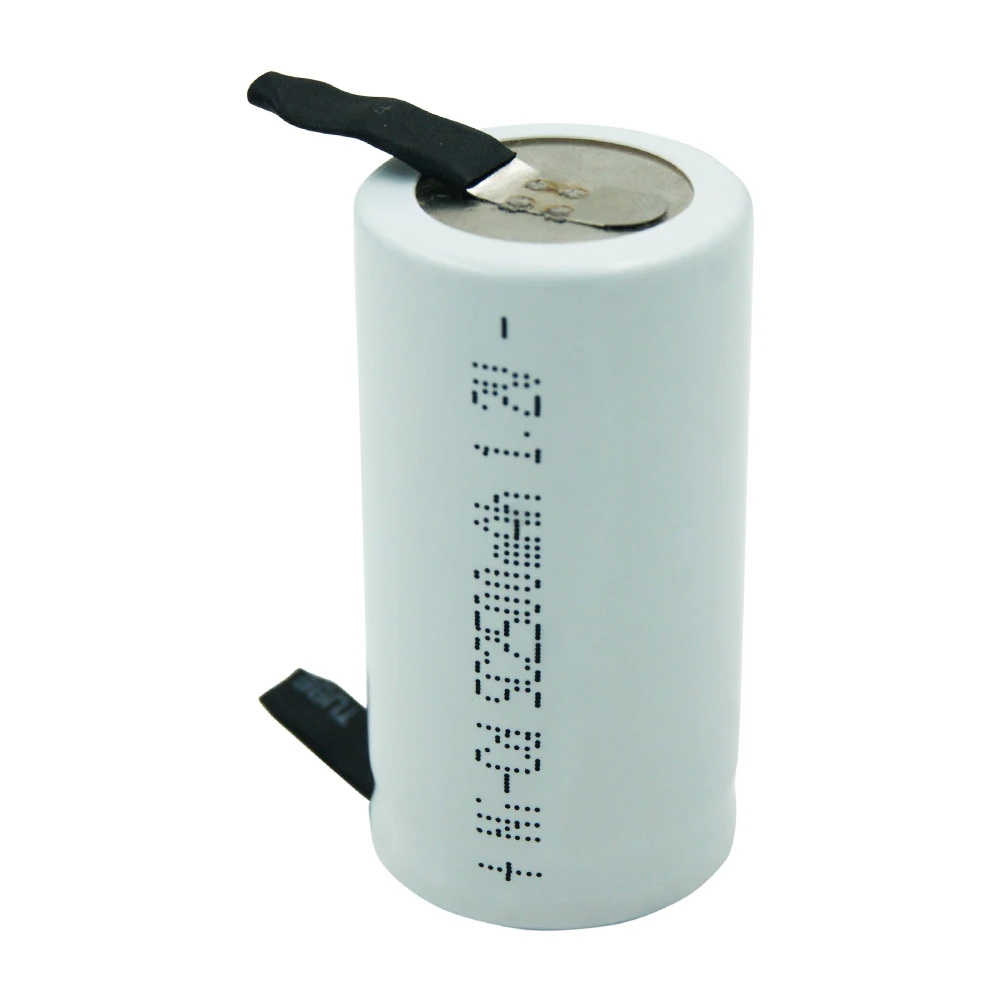 SC 1.2V 2500MAH NICD rechargeable battery SC Sub C ni-cd cell with welding tabs for electric drill screwdriver Real capacity