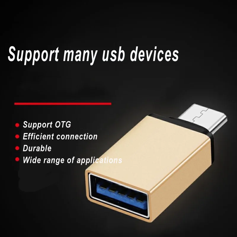 OTG Adapter For Xiaomi Poco F3 M3 X3 NFC Redmi Note 10 9 8 S 9T Pro Mobile Phones Type-C to USB 3.0 Charging USB C Connector