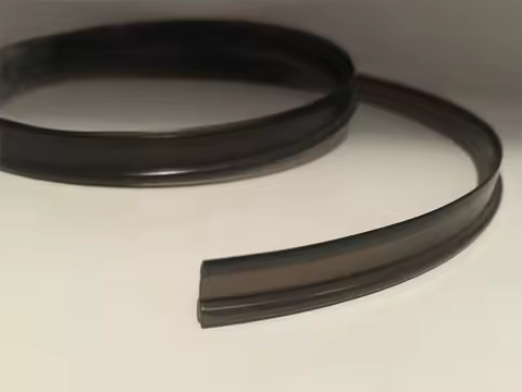 3mm Black T-shape Skirt Side Glow Fiber Optic Cable light w/Skirt Fin Side ribbon Interior PMMA Car Flexible Decorative Lighting