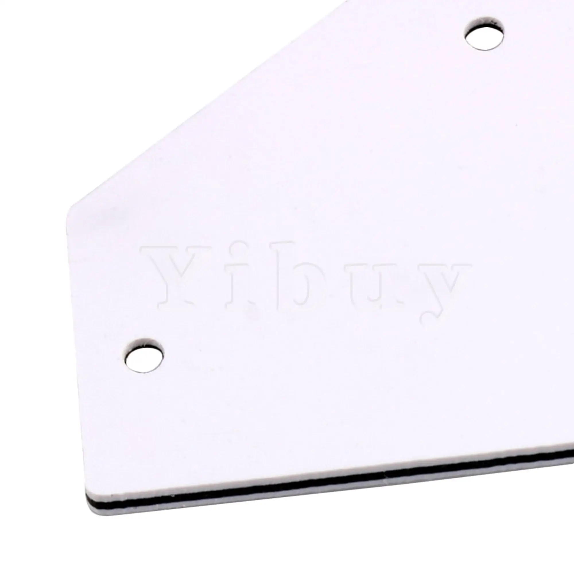 Yibuy White Pearl Guitar Truss Rod Cover Plate