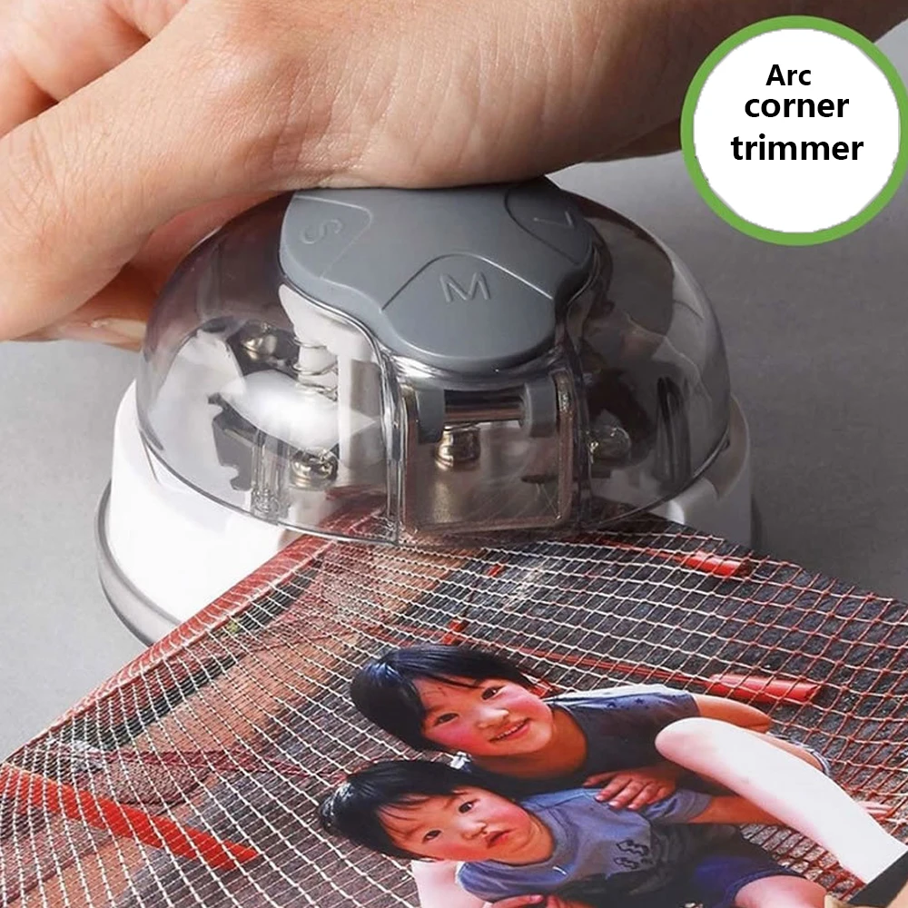 1pc Sunstar 3-in-1 Round Corner Trimmer S M L 3/5/8mm Corner Rounder Punch R3/R5/R8mm for Card Photo Paper Laminating Pouches