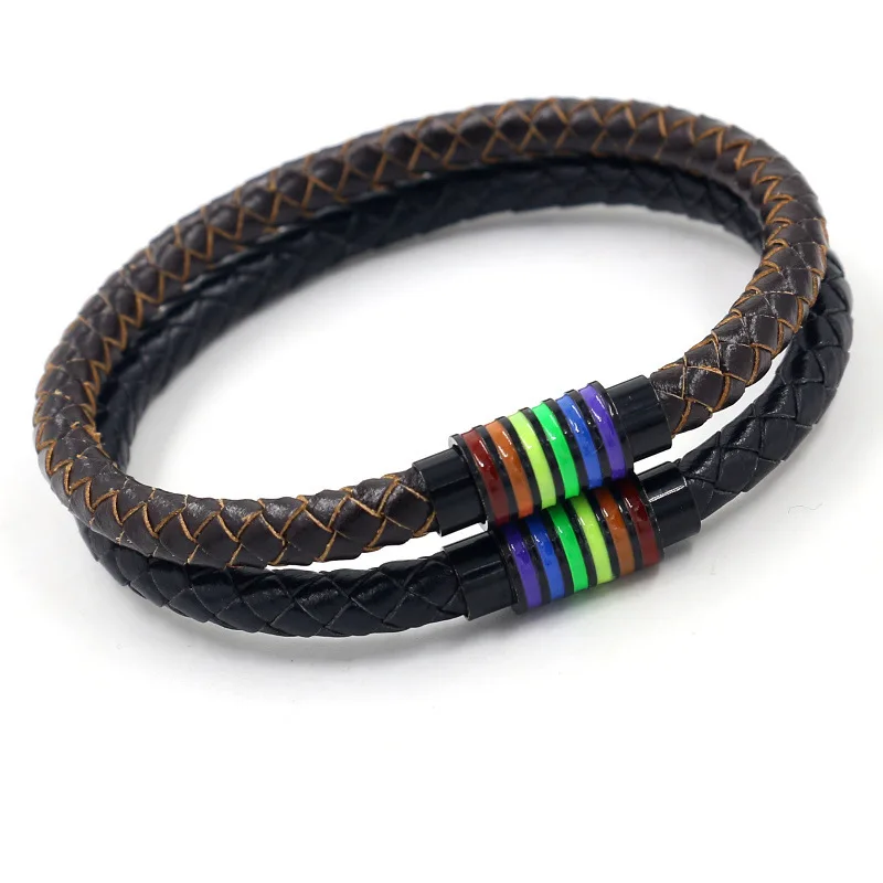 

Lgbt Pride Apparel Rainbow Bracelet Bisexual Pansexual Charms Gifts Accessories Men Couple Gay Lesbian Friendship Unisex Jewelry