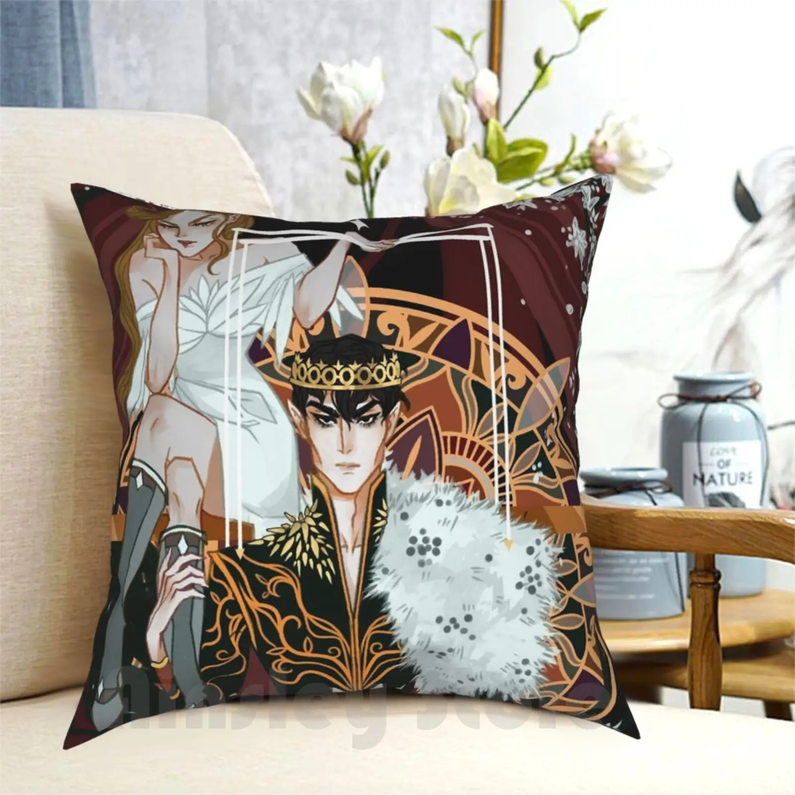 

Royal Puppeteer Pillow Case Printed Home Soft DIY Pillow Cover The Cruel Prince The Wicked King The Folk Of The Air Holly