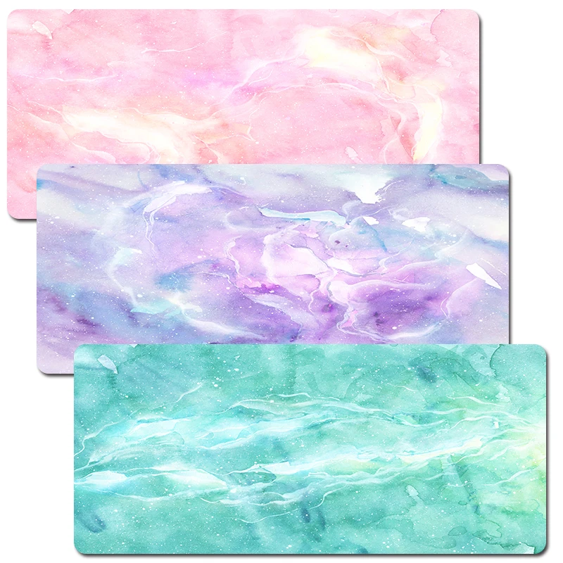 IMice كبير الرخام بساط للمكتب ماوس الوسادة البرد ألعاب جلد مقاوم للماء kawaii حصيرة مكتبية الكمبيوتر لوحة المفاتيح الجدول الديكور غطاء