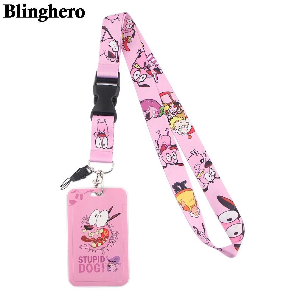 CB175 Cartoon Funny Animal Multi-function Detachable Phone Straps Neck Lanyards for key ID Card Badge Holder Office Accessories