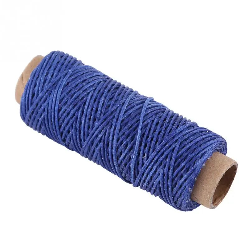 50m 150D 1mm Roll Handmade Flat Waxed Sew Wax Line Thread Cord Sewing threads For Diy Leather Sewing needlework tool