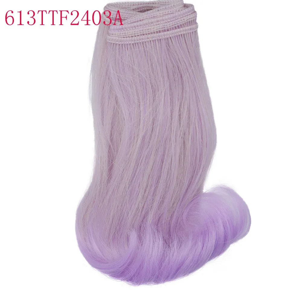 15 cm high temperature heat resistant doll hair for 1/3 1/4 1/6 BJD diy curly doll wigs