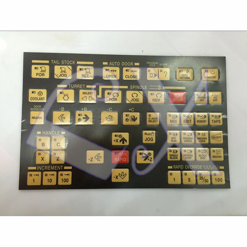 

South Korean machine tool operation panel/button film/mask/touch switch panel film button film