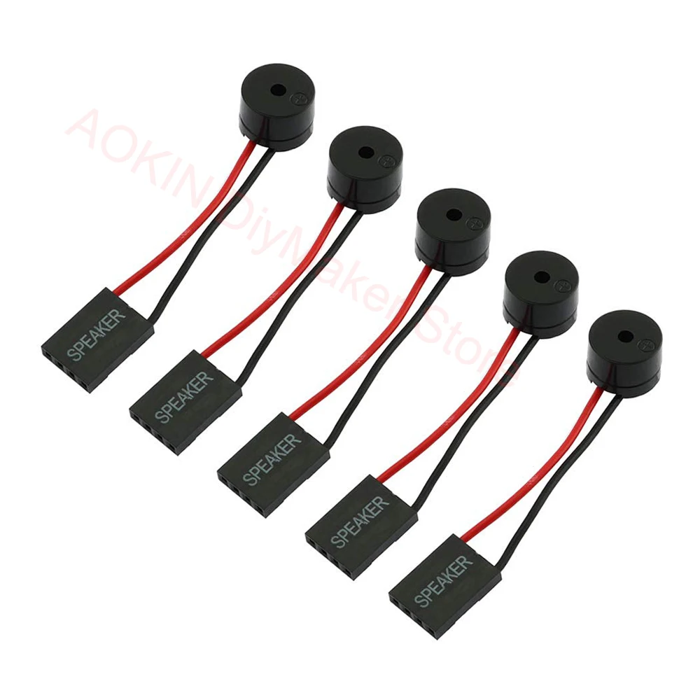 5Pcs Mainboard Computer PC Internal Speaker Buzzer Computer Case Buzzer for Arduino