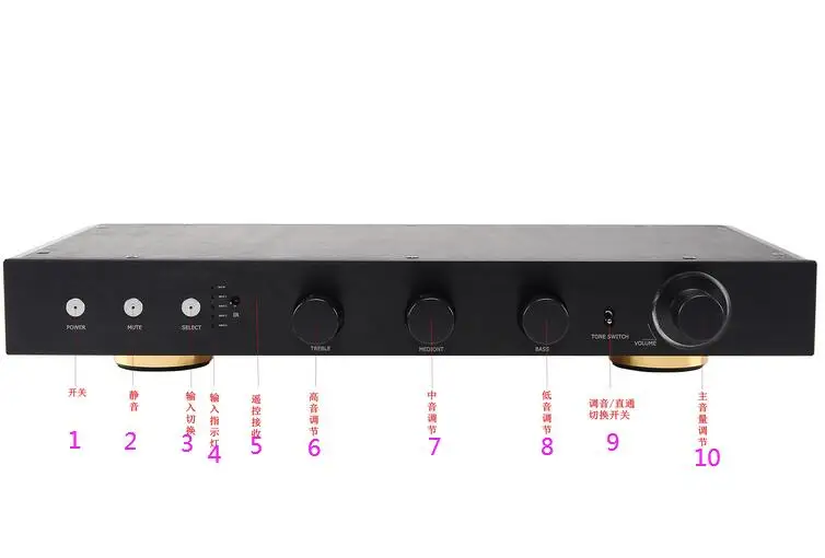 A80 classic MBL6010 circuit 6 times amplification fully balanced HIFI preamplifier with tone