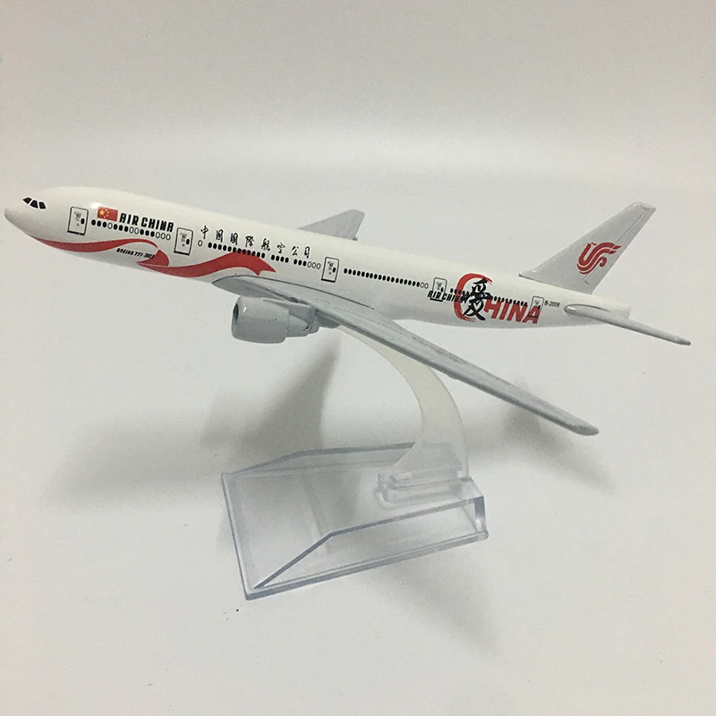 JASON TUTU 16cm powietrza chiny Boeing B777 Model samolotu samolot Model samolotu odlewany Metal 1/400 skala samoloty fabryka Drop shipping