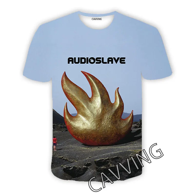 

CAVVING 3D Printed Audioslave Band Casual T-shirts Hip Hop Tee Shirts Harajuku Styles Tops Clothing for Men/women