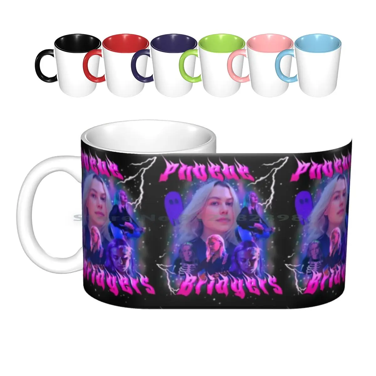 Phoebe Bridgers Ceramic Mugs Coffee Cups Milk Tea Mug Phoebe Bridgers Punisher Stranger In The Alps Indie Music Alternative Sad