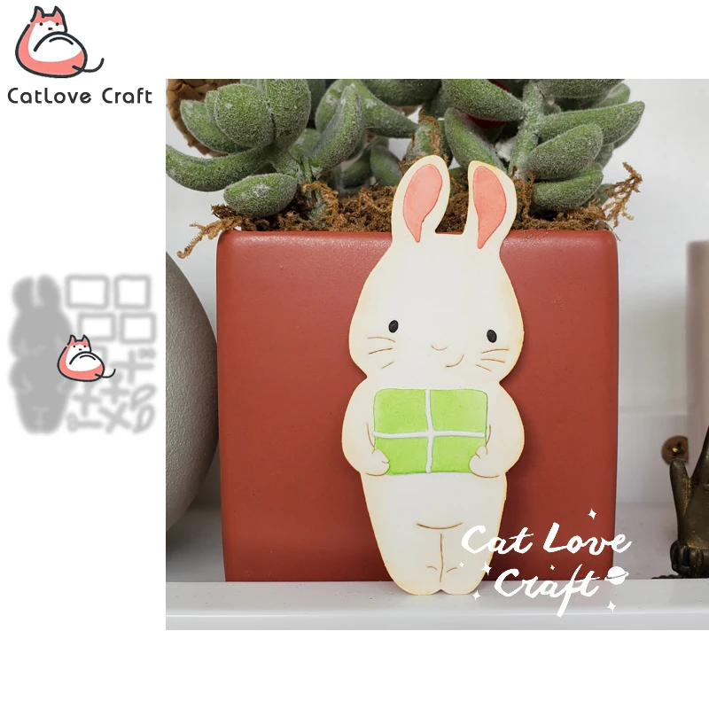 Catlove Gift Rabbit Animal Metal Cutting Dies Scrapbooking Stencil Die Cuts Card Making DIY Craft Embossing New Dies For 2021