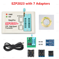 100% CH554T EZP2023 USB SPI Programmer+ Adapter Set Support 24 25 93 95 EEPROM Flash Bios Minipro  Test Chips