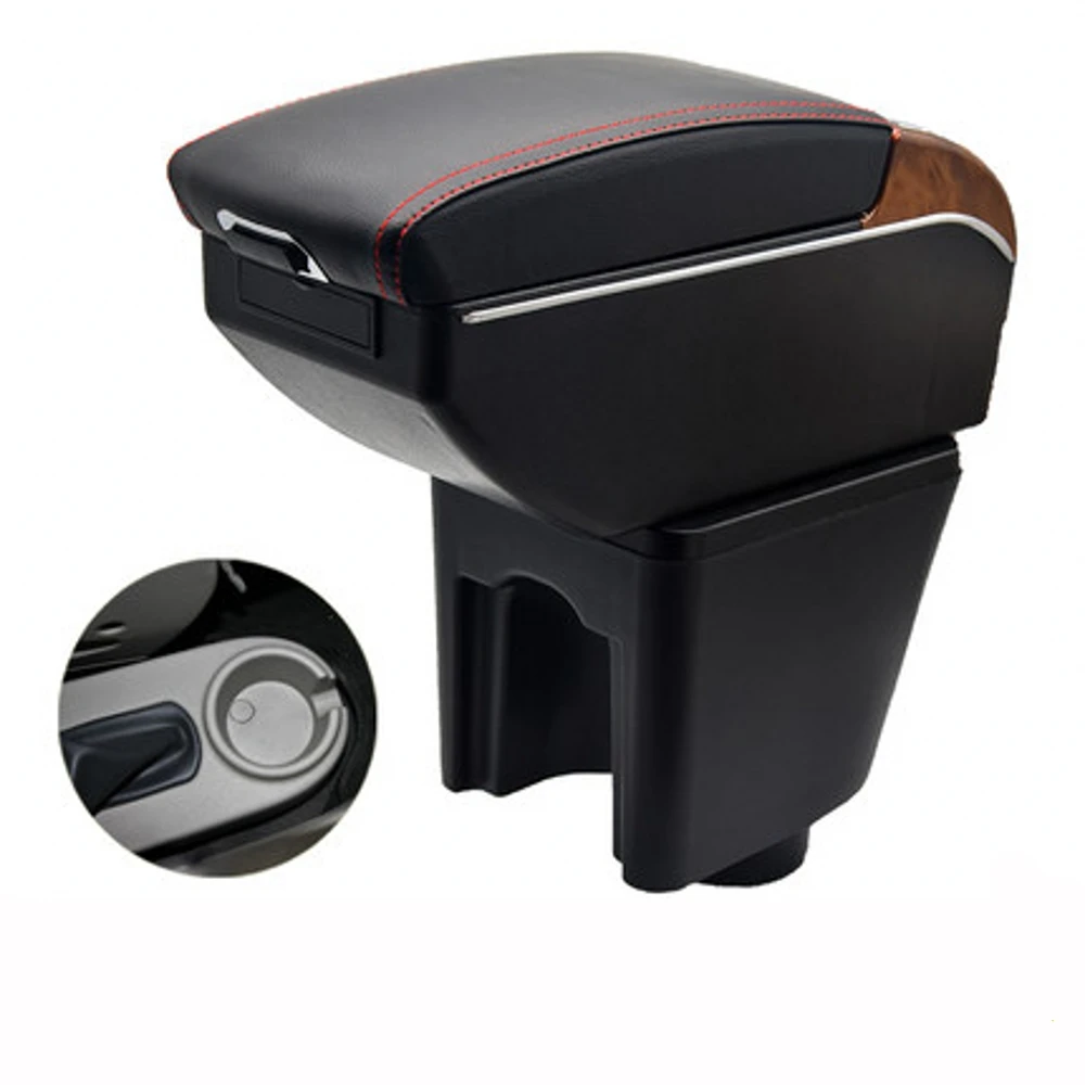 

For Chevrolet Lova Aveo T200 T250 Armrest Box Elbow Rest Center Console Storage with Phone Charging USB Interface Cup Holder