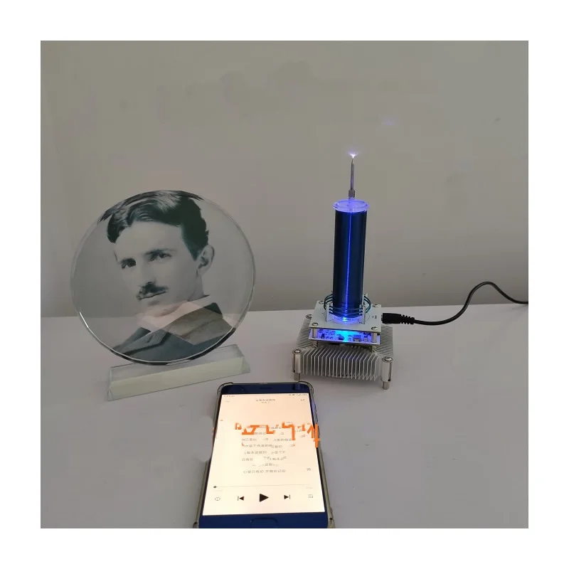 

Fun and interesting ion windmill ion wreath input Music Tesla coil anti-interference protection DIY experiment