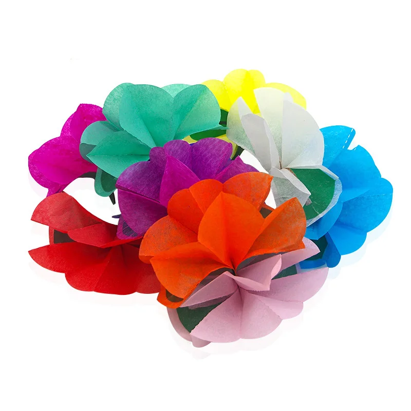 9 Spring Paper Flowers From Fingertips Magic Tricks Empty Hand Appearing Flower Magia Stage Illusion Accessories Props Comedy