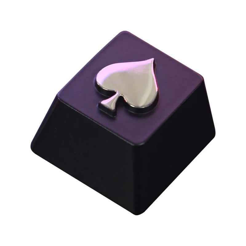 Keycap Poker Keystone Keycap Aloi Aluminium Seng Keycap Gaming Tinggi R4 Logam Kepribadian Keycap Relief Stereoskopis
