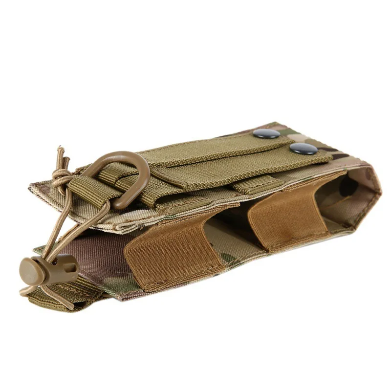 Tactical Molle Radio Pouch Holder Plate Carrier Walkie Talkie Wasit Holster Nylon Hunting Interphone Holster Mag Pack Pocket