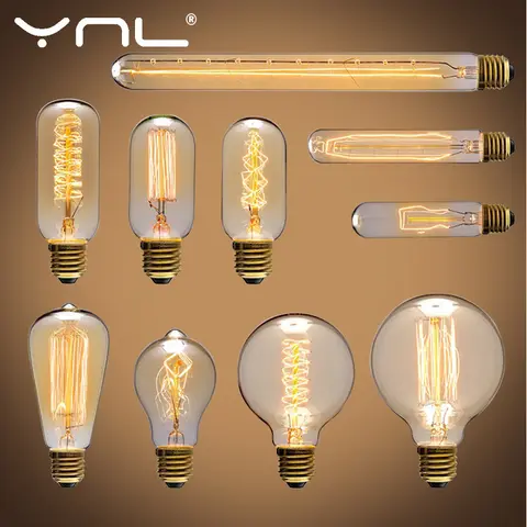 Vintage Edison Bulb E27 40W Decor Light YNL