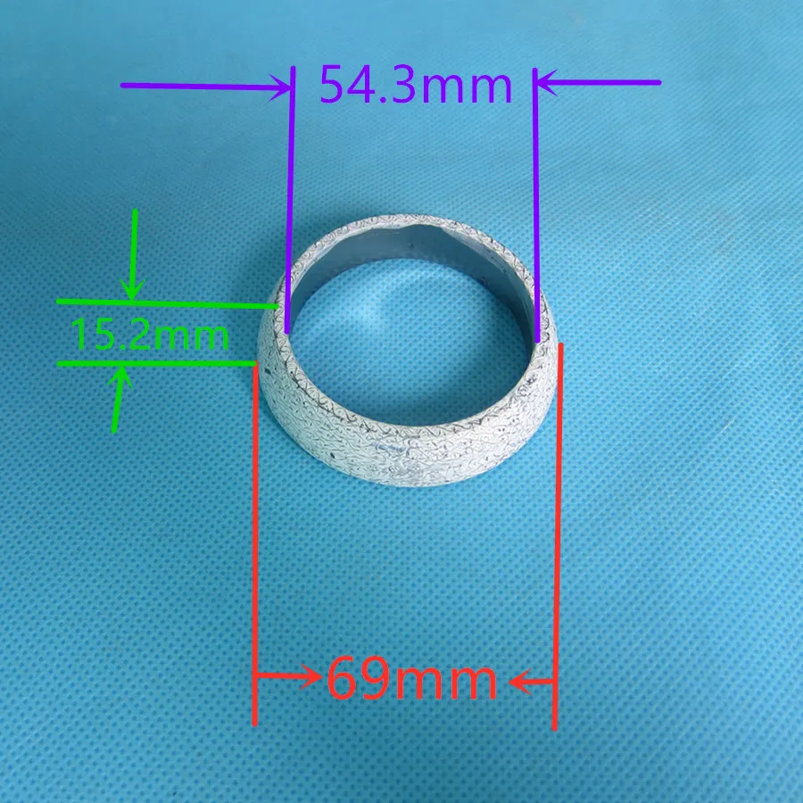 Anillo de sellado para tubo de escape de coche BP48-40-581 para Mazda 323 BA BJ 1994-2000 MAZDA 5 2005-2010 B2200 B2500 B2600 B2900