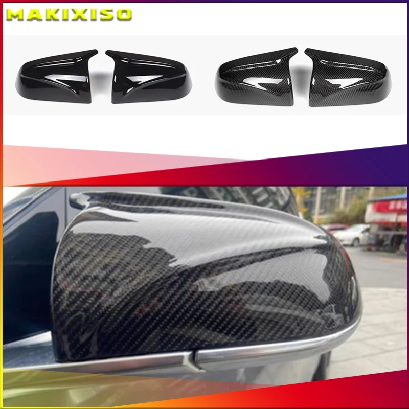 

Carbon Fiber Pattern Black Side Mirror cover Caps for Tesla Model 3 2017 2018 2019 2020