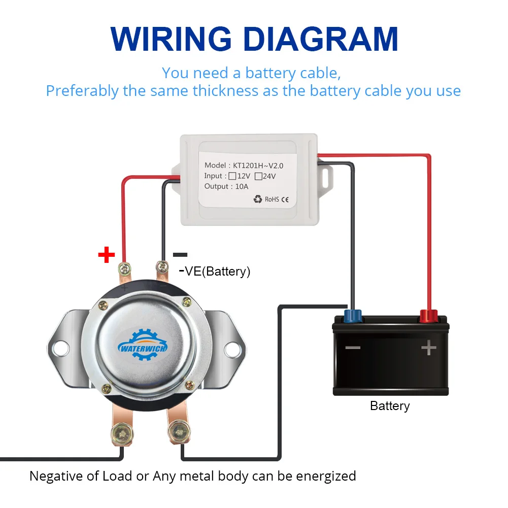 Vehicle Wireless Remote Control Car Battery Master Switches 12v 24v Cut Off Switch Power Electromagnetic Disconnect