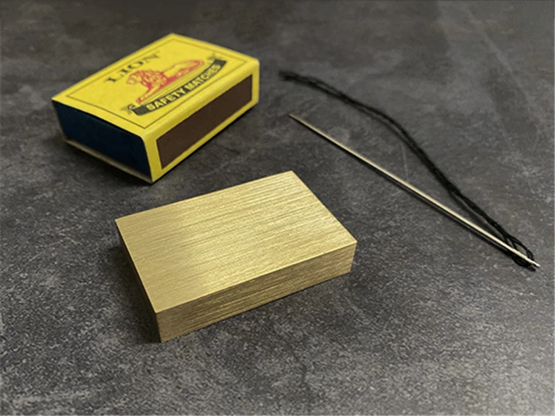 Matchbox Penetration Magic Tricks Stage Close up Magia Needle Through Magic Box Solid Magie Illusions Gimmick Props Magicians