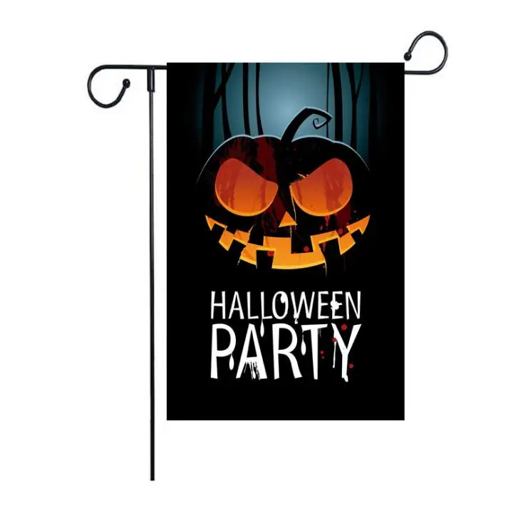 30*45cm Halloween Garden Flags 6 Styles Pumpkin Ghost Party Home Decor Outdoor Hanging Garden Flags Halloween Decorations SN3125