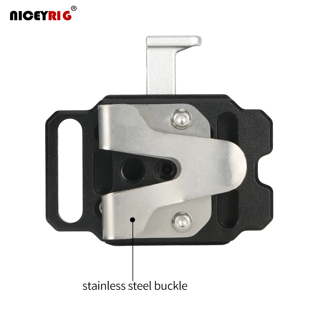 Niceyrig Universal Mini V-Mount Plate with Stainless Steel Buckle