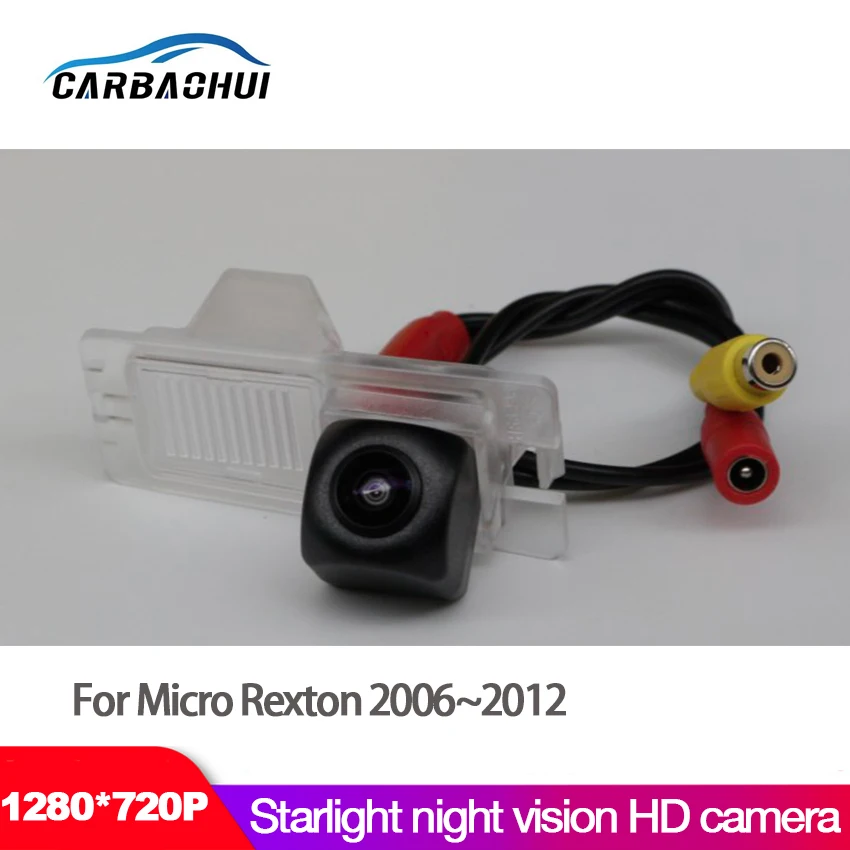 NEW ! Car Starlight Night Vision Rear View Reverse Backup Camera For Micro Rexton 2006~2012 CCD HD Waterproof high quality