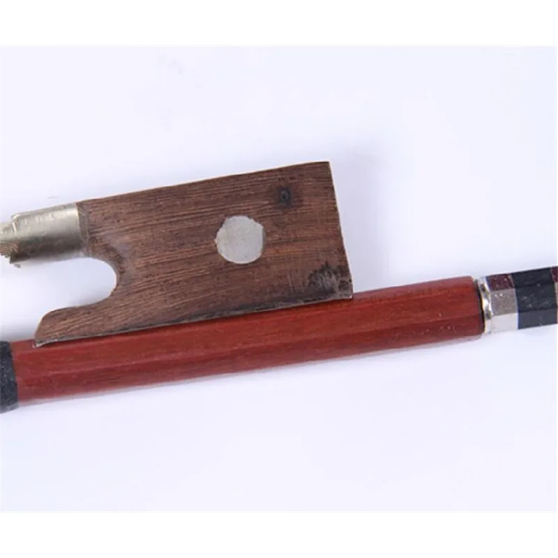 1 Stück Violinbogen Größe 1/2 1/4 1/8 3/4 4/4 Violinbogen Pferdehaar Zubehör für Brasilianisches Rotes Sandelholz – Detail 6