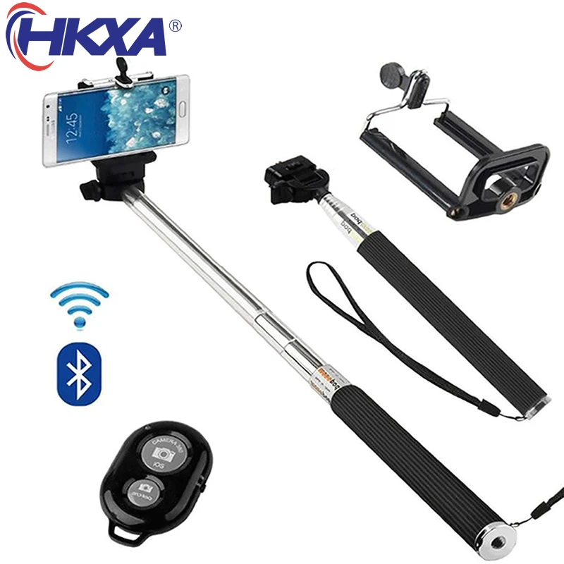 Handheld Wireless Bluetooth Selfie Stick Tripod Foldable Stick Selfie Fill Light for iPhone X Huawei Samsung Mobile Smartphone