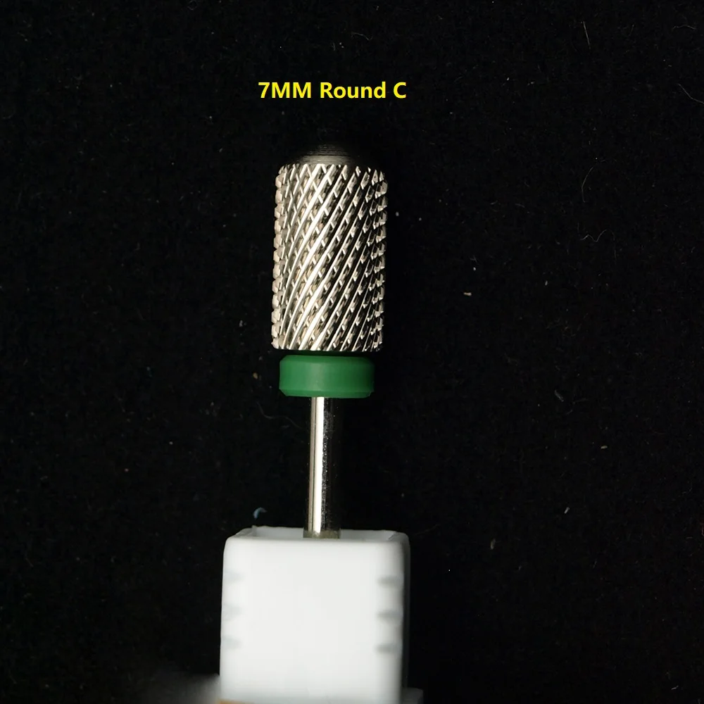 Neues Silber! Hochwertiger 6,6 mm großer Rundkopf-Fräser aus original Wolframstahlkarbid für Maniküre-Nagelbohrer-Zubehör. – Detail 14