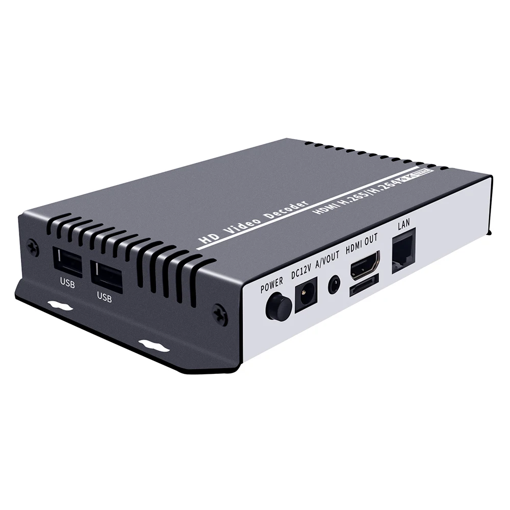Iseevy-decodificador de vídeo h.265, h.264, 4k, ip para hdmi, saída cvbs, hdmi, para transmissão de rede, decodificação, suporta rtmp, rtsp, udp, http