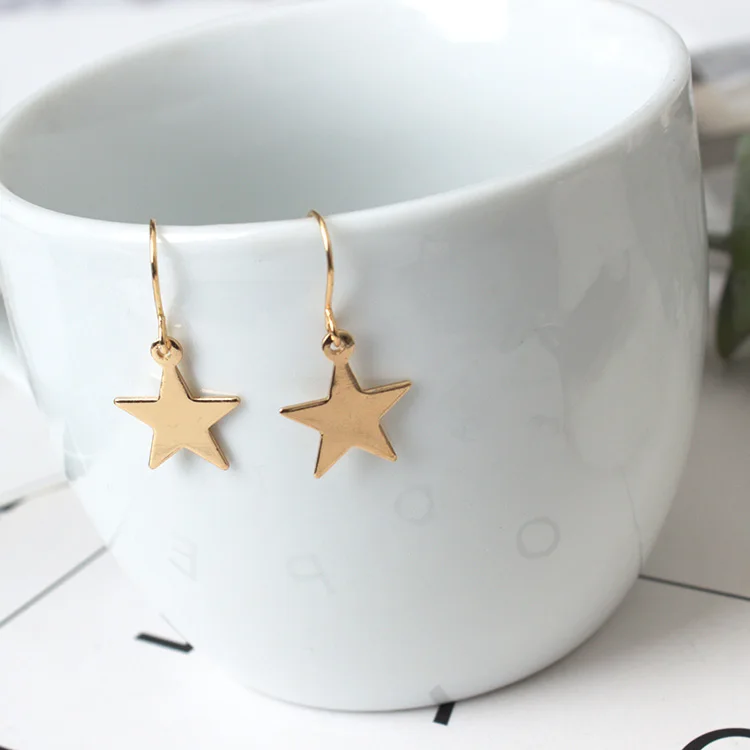 Small And Simple Exquisite Earrings Jewelry Love Sweet Earrings Golden Student Gift Jewelry Accessories Statement Earrings