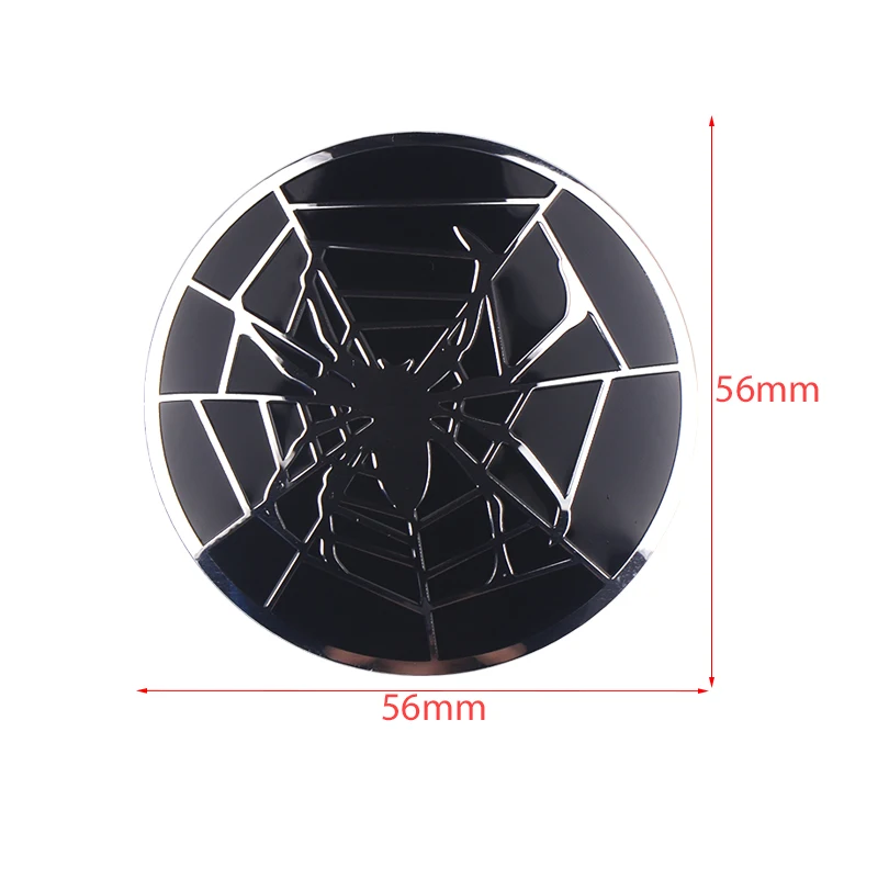 4PCS/SET Aluminium Spider Emblem Car Wheel Hub Center Caps Stickers Decoration For BMW AUDI Mercedes Benz Ford Hyundai Toyota VW