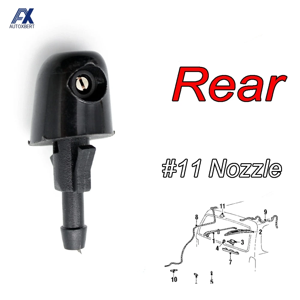 1Pc Rear Windshield Washer Nozzle Jet For Great Wall Haval Hover CUV H3 X240 2012 2011 2010 2009 2008 2007 2006 2005