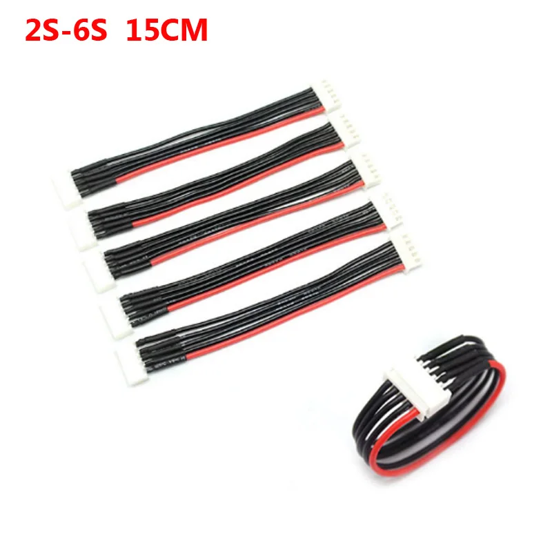 5pcs/lot 2s 3s 4s 5s 6s LiPo Battery balance charge Extension Line XH2.54mm male to female  Balancer Connector cable