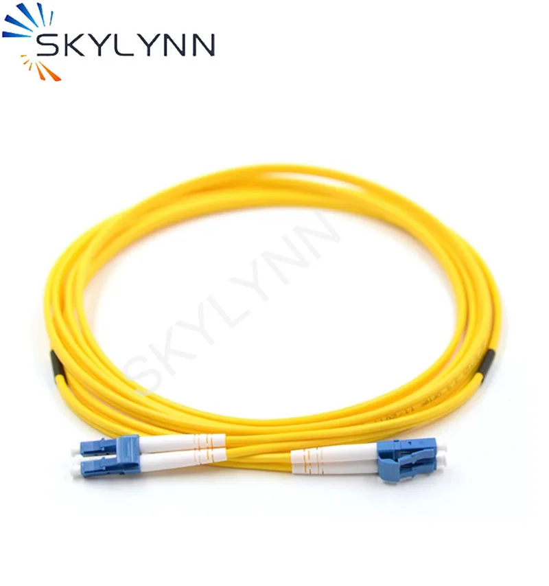 10 Cái/túi, skylynn Chất Lượng Cao LC/UPC-LC/UPC Đơn Chế Độ G657A1 Duplex 2.0Mm LSZH Áo Dây 0.5M 1M 2M 3M 5M