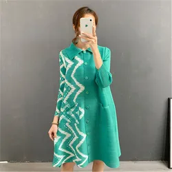 Miyake pleated jacket women's spring and autumn new casual temperament cardigan plus size Korean windbreaker aesthetic clothing