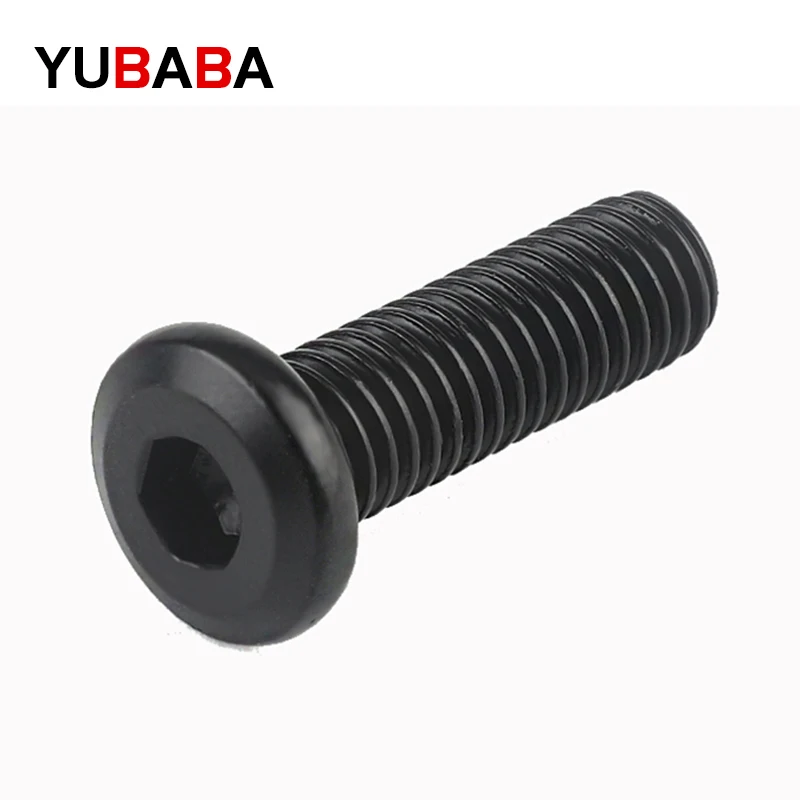 M6 M8  Black 304 Stainless Steel Hypotenuse Flat Head Hex Drive Screw Down Side Furniture Screws