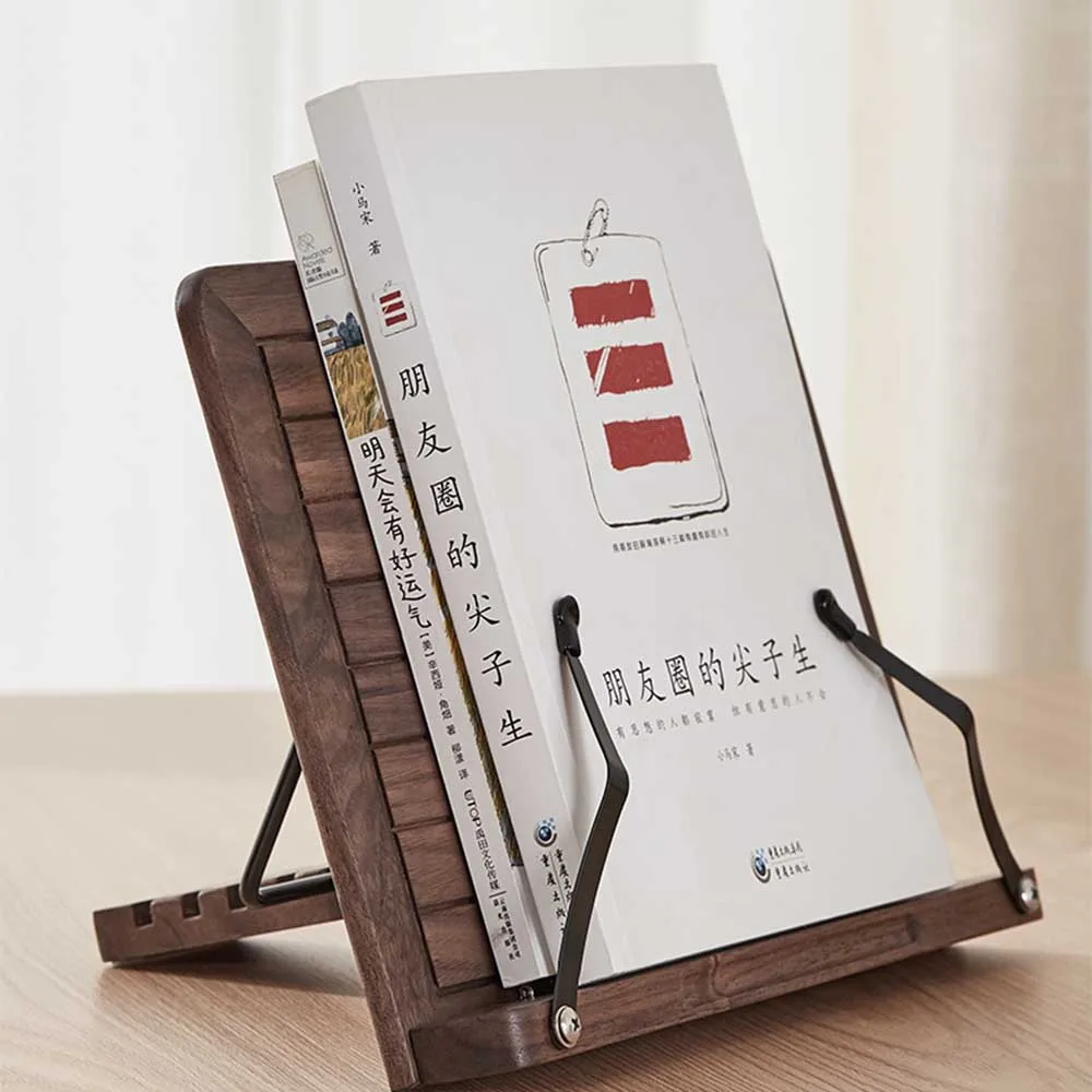 

Foldable Desktop Book Stand Reading Racks Piano Music Score Folder Wooden Holder For Iphone Ipad Android Mobile Phone Bracket