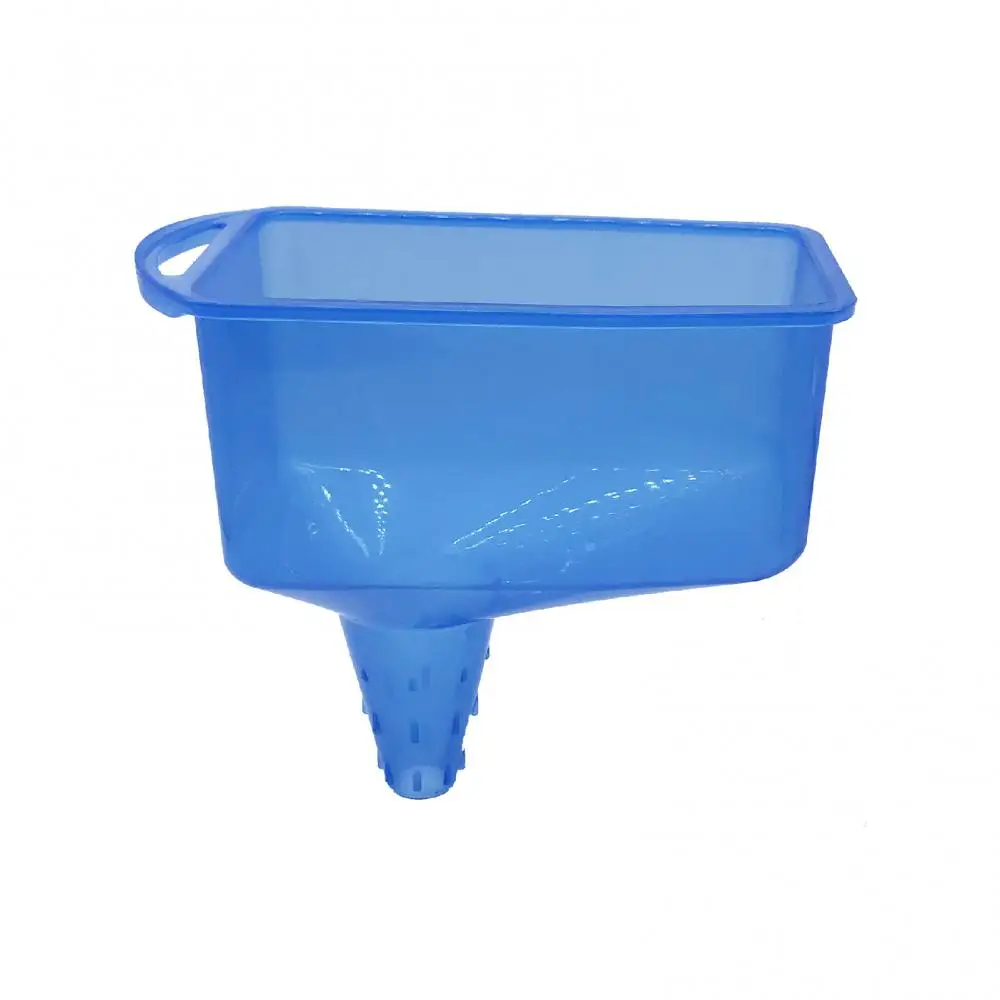 17cm Oil Rectangular Funnel Efficient Adding Oil Compact Small Size PP Blue Car Funnel for Motor