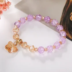 Braccialetto di perle di Popcorn carino per ragazze perle di vetro braccialetto di amicizia per bambini accessori di gioielli colorati tendenza all'ingrosso