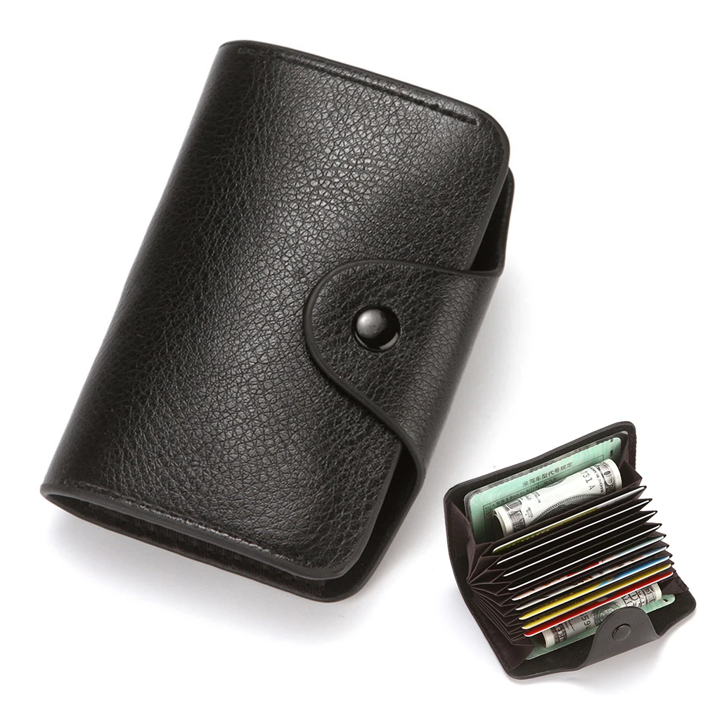 

PU Fashion Mini Business Card Holder Cover Men Leather Credit Card Wallet Bag Credit/ID/Bank Card Holder Case Purse Wholesale