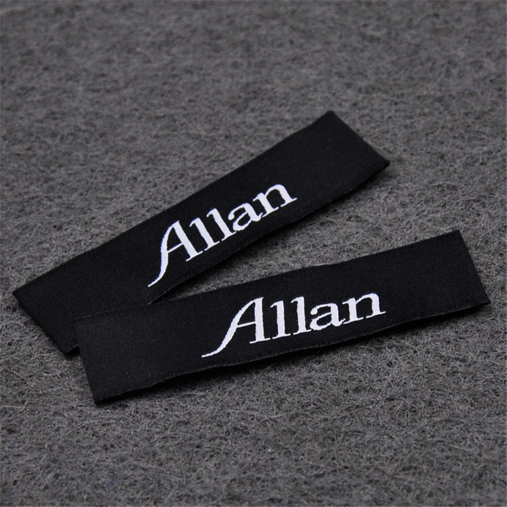 Personalized Name Clothing Labels For Textile Brand Logo Sewing Cloth Label Custom Woven Labels For Clothing Fabric Tags