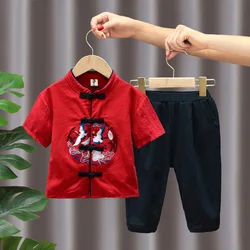 Qipao tradicional chino para niños y bebés, vestido Qipao encantador con estampado Retro, Cheongsam Hanfu para niños, ropa puesta en escena