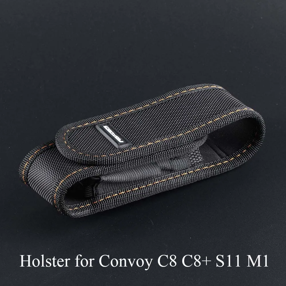 Convoy Flashlight Holster Torch Pouch C8 C8+ S11 M1 M21A S21A S21B S21E Case Camping Carry Case Duty Belt Holder Nylon Sleeve